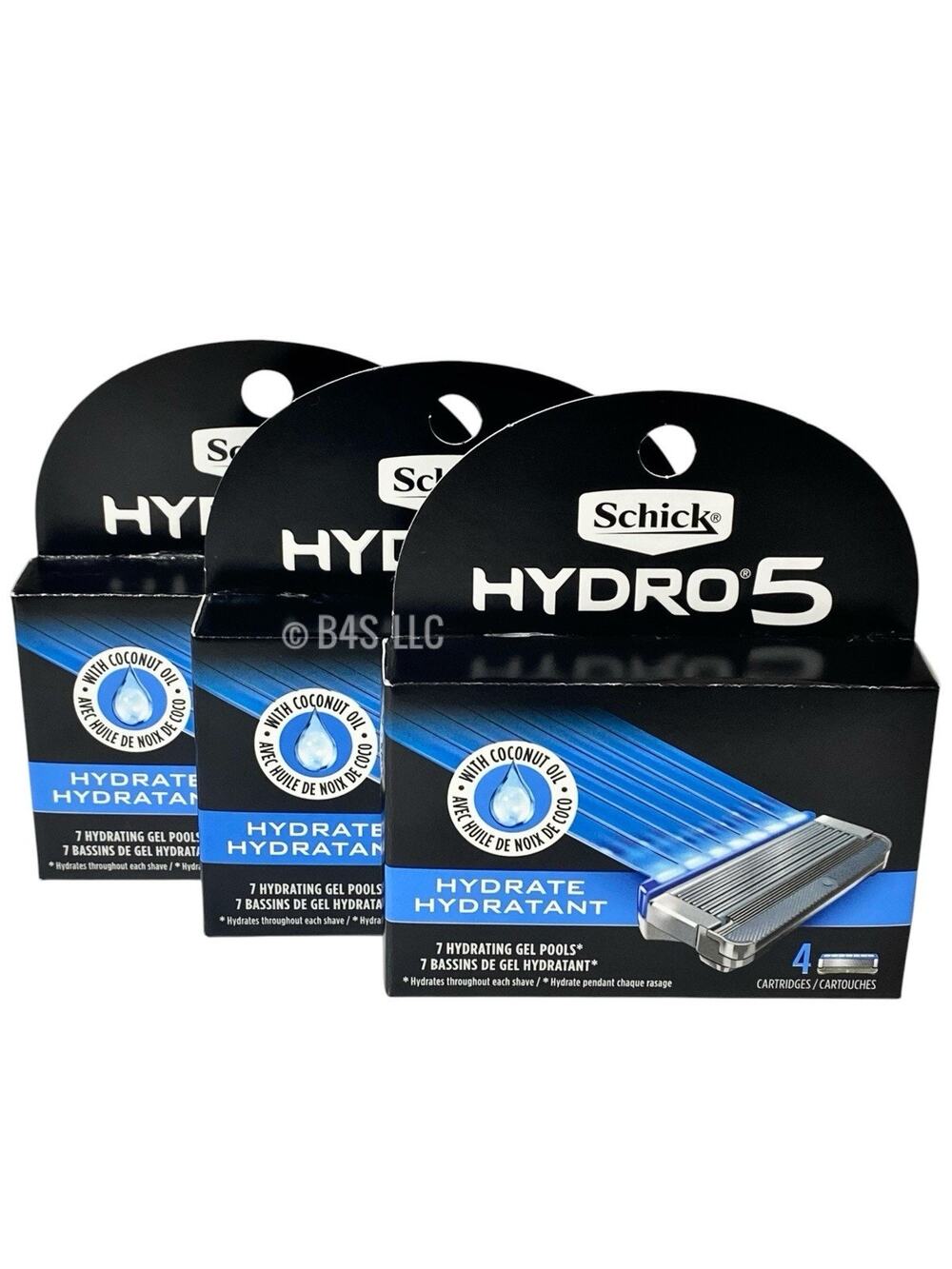 Schick Hydro 5 Hydrate Razor Refills 12 Cartridges (3 Boxes)